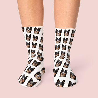 So Many Faces Custom Pet Socks